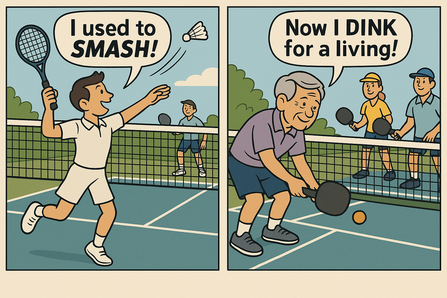 Pickleball Transition from Badminton